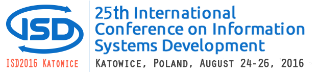 ISD2016 Katowice International Conference on Information Systems Development